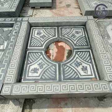 Ornate Carved Granite Tree Surround Cover