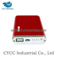 Mobile Phone Portable Power Bank 6500mAH Blue/Silver/Red