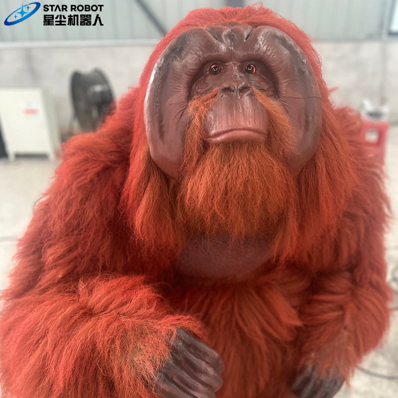 อุรังอุตัง Animatronic ที่สมจริง Realistic Animatronic Animal Orangutan
