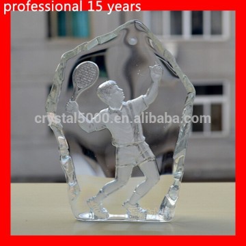 Golf crystal trophy business gifts