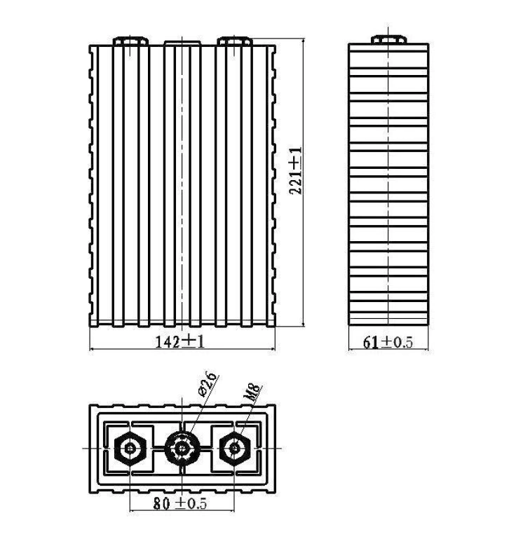 3.2V LiFePO4 100ah Battery Lithium Ion Phosphate Cell Battery for Solar Energy Storage