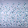 Siatka z haftem 3D Blue Flower Lace Fabric