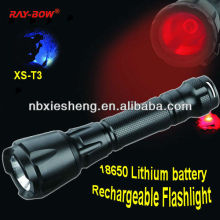 Police rechargeable led torch light flashlight