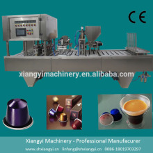 Automatic plastic cup paper cup k cup filling machine / filling and sealing machine