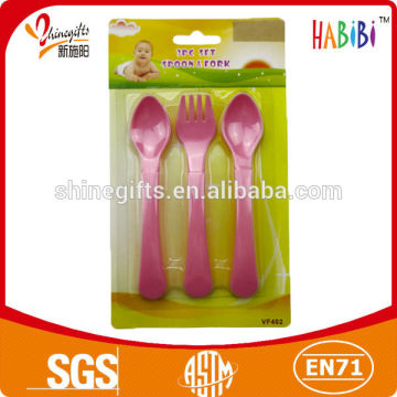 Fancy curved PP baby spoon sets