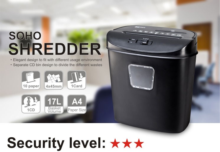 CD card and Paper Office Shredder with LED indications