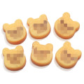 Kawaii Resin Cute Bear Cookies Mini Play Food Flatback Cabochon Scrapbooking for Phone Deco DIY Εξωραϊσμός Αξεσουάρ