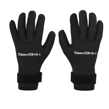 Seaskin Adult Neoprene Gloves Black 3mm Diving Gloves