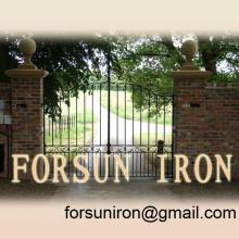 wrought iron driveway gate