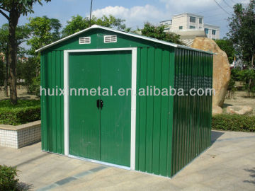 Garden storage shed, metal tool shed with flat/gable roof