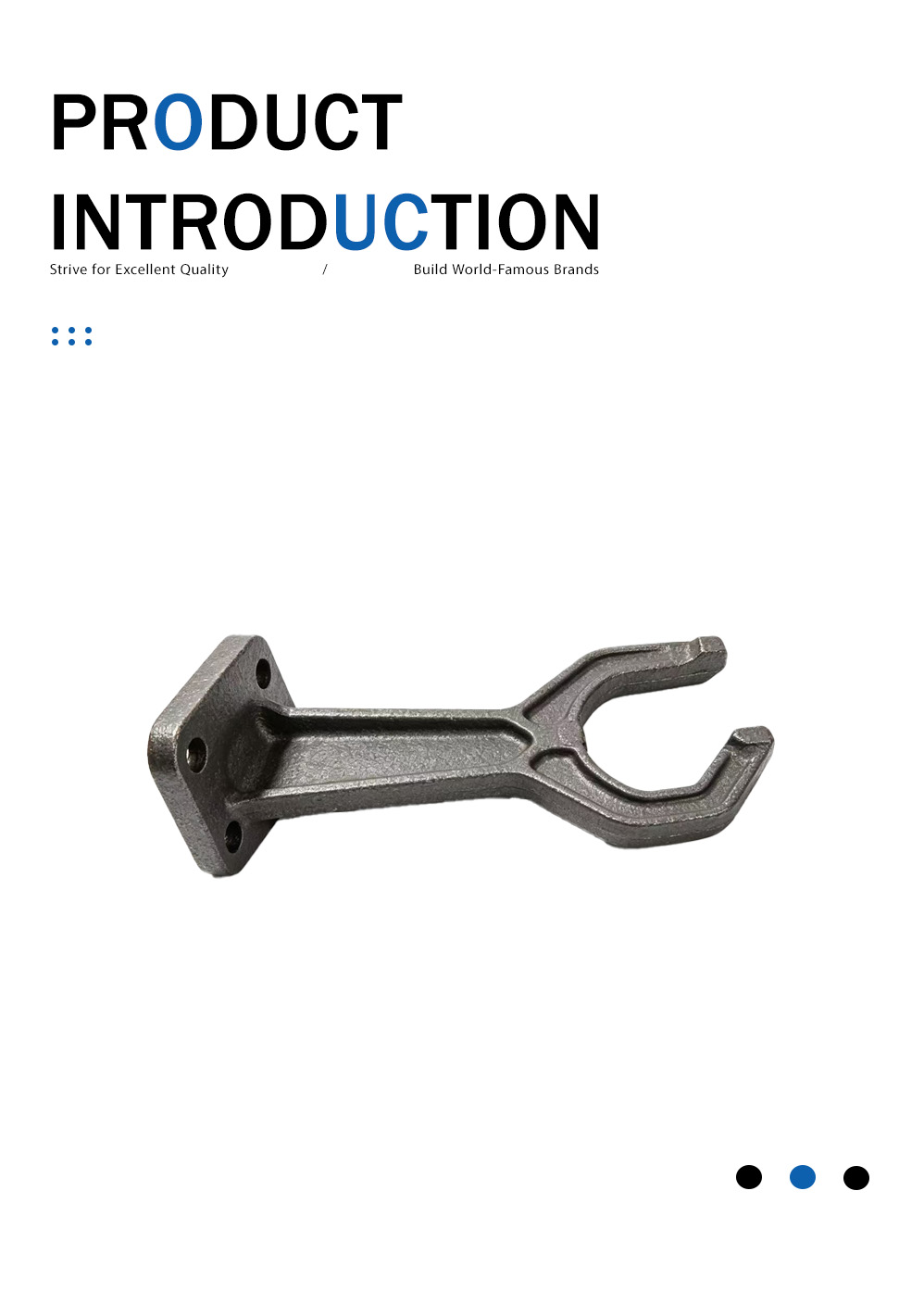 Литье опорного рычага из литой стали Cast Steel Support Arm Casting