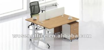 Melamine office workstation, desktop partition