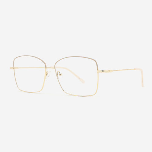 Light Square Metal Women's Optical Frames