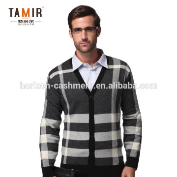 Fancy Knitted Pure Cashmere Men Cardigan, Stylish Plain Custom Cardigan