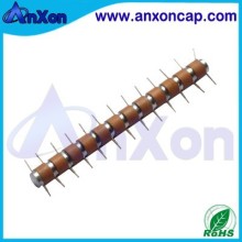 HV multiplier capacitor stacks