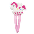 Children's fashion soft adhesive unicorn bb hairpin