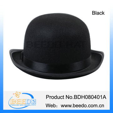 Classic classy blank black round top hat