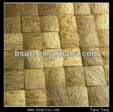 Smart natural coconut mosaic tile for indoor wall