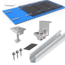 Aluminum Railing Connector Splicebar Kit with Adjustable Clamps for Solar Panel Installation
