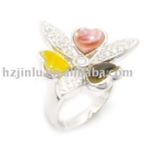 925 sterling silver ring, silver crystal ring(R010417) Drop ship &amp; paypal