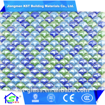 Best selling fan quintana color glass mosaic with low price