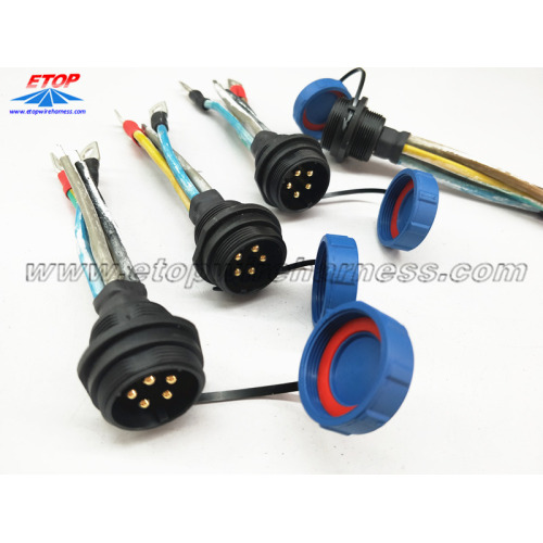 5pin Power Waterproofing Connector พร้อมฝา