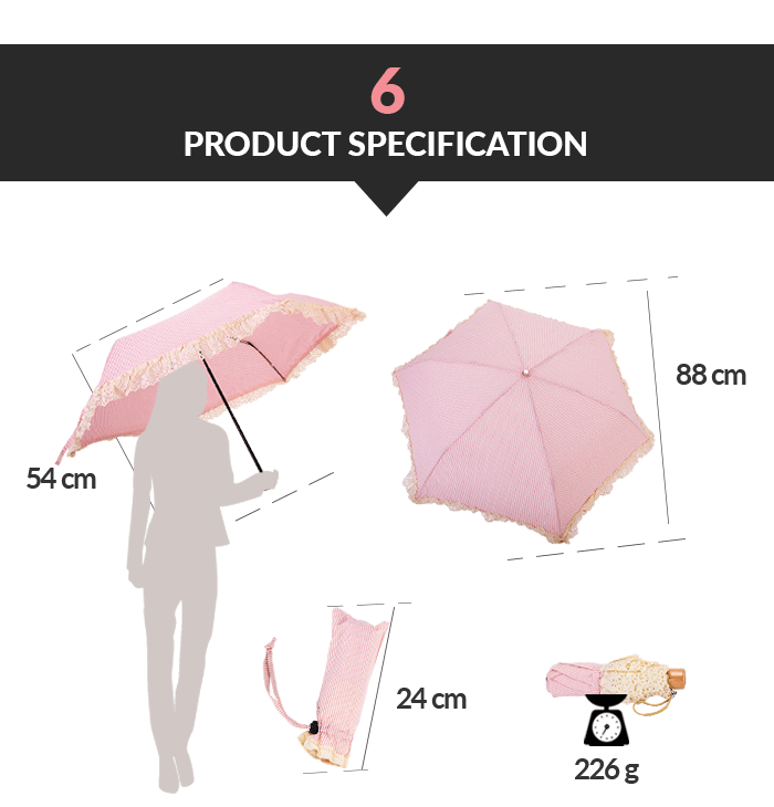 ladies folding umbrella