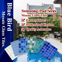 Large Glass Mosaic Swimming Pool Tile Floor Mosaico