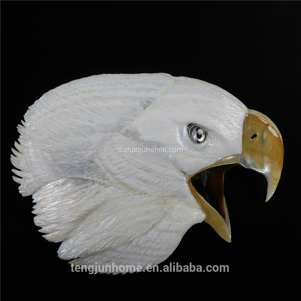 Cornice da parete di testa mano shell CANOSA incisione eagle 3D