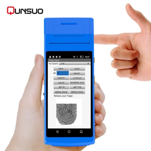 Handheld Fingerprint scanner PDA with printer
