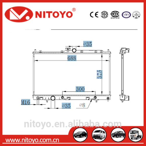 NITOYO AUTO Radiator for MI LANCER CS2W CS5W MR993259