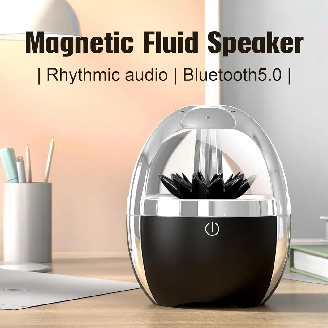 Dynamic Magnetic Fluid Speaker - Illuminated by Magnetic Fluid Lamp
