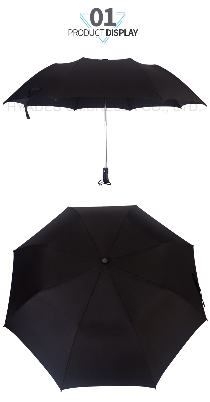 Winddichter Herren 2 Taschenschirm Windproof Mens 2 Folding Umbrella