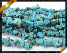 Gemstone Chip Beads, Natural Turquoise Chips Bead Nuggets, Blue Turquoise Bead (GB044)