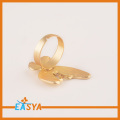 Nuovo arrivo farfalla oro all'ingrosso Finger Ring Design