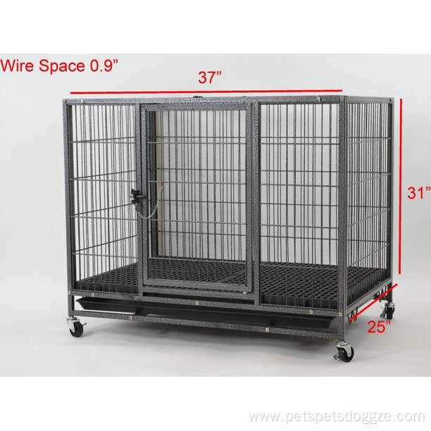 3 Tier Dog Cage with Wheels Trays House