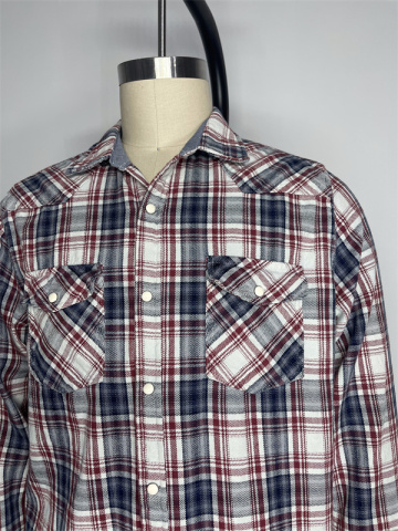 Programmer plaid long sleeved shirt