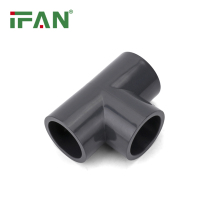 IFAN Grey UPVC Elbow Tee GB Fitting - 20-110MM PN16 - Low Cost UPVC Plumbing Fitting