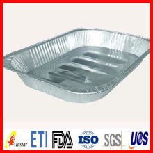 Square aluminium foil cake pan