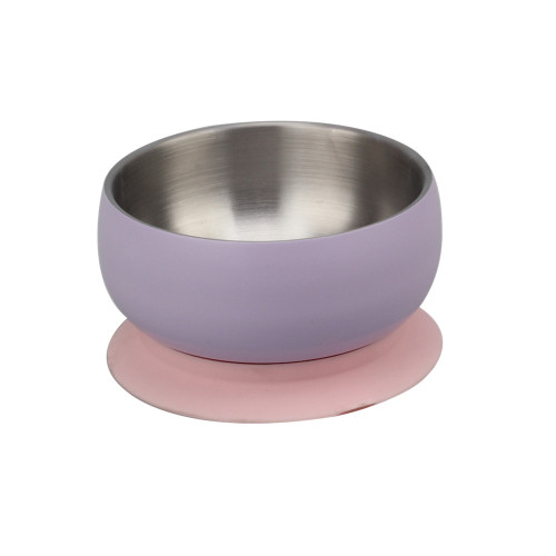 Baby Feeding Bowl with Silicone Base and Lid