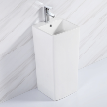 Nordic White Bathroom Pedestal Sink