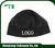black plain fleece hat