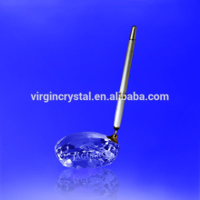 Crystal office set single crystal pen holder