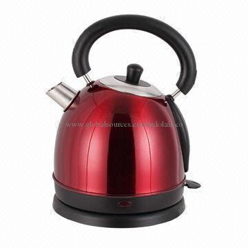 Stainless Steel Cordless Jug Kettle with 1.8 Liter Maximum, Red-sprayed