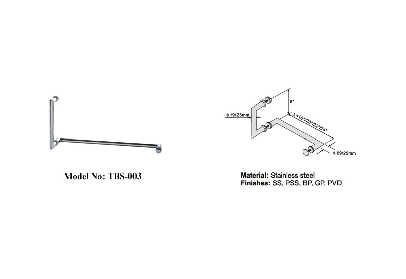 Stainless Steel Bathroom Shower Room Handles