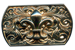 Crown belt western buckle