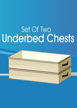 set of two underbed chests