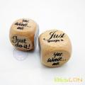 Custom Printing Beech Wooden Dice 30MM in Round Style