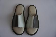 open toe fleece room shoes