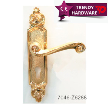 High Design European Style Exterior Door Handle on Plate